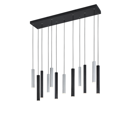 Civeto LED pendant 12-pc matt black — 373511232