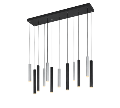 Civeto LED pendant 12-pc matt black — 373511232