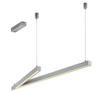 Cicanto LED pendant brushed steel — 375010107