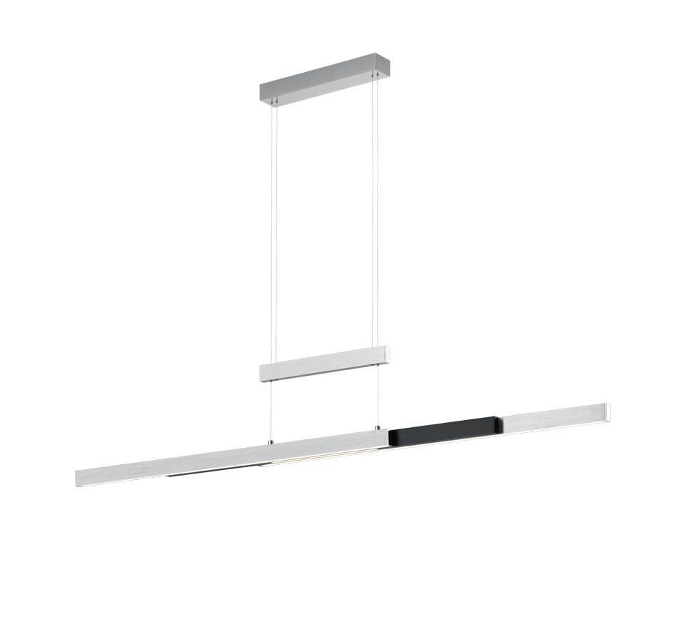 Trajan LED pendant brushed aluminium/black — 375310505
