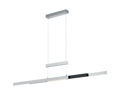 Trajan LED pendant brushed aluminium/black — 375310505