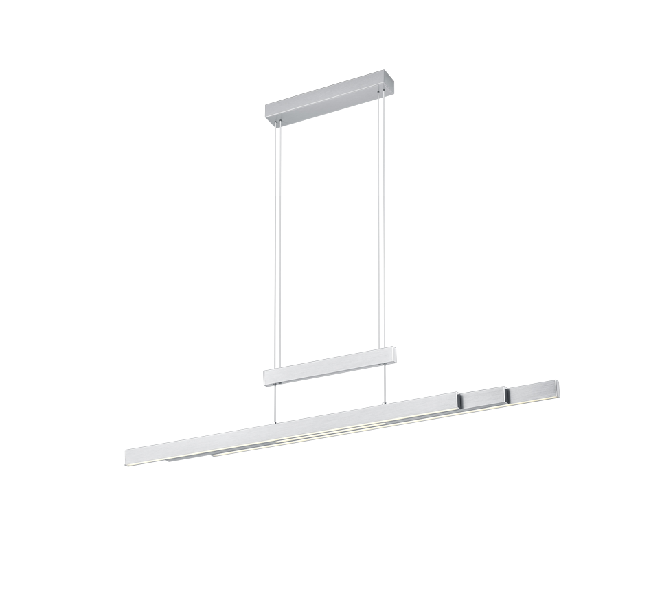 Trajan LED pendant brushed steel — 375310507