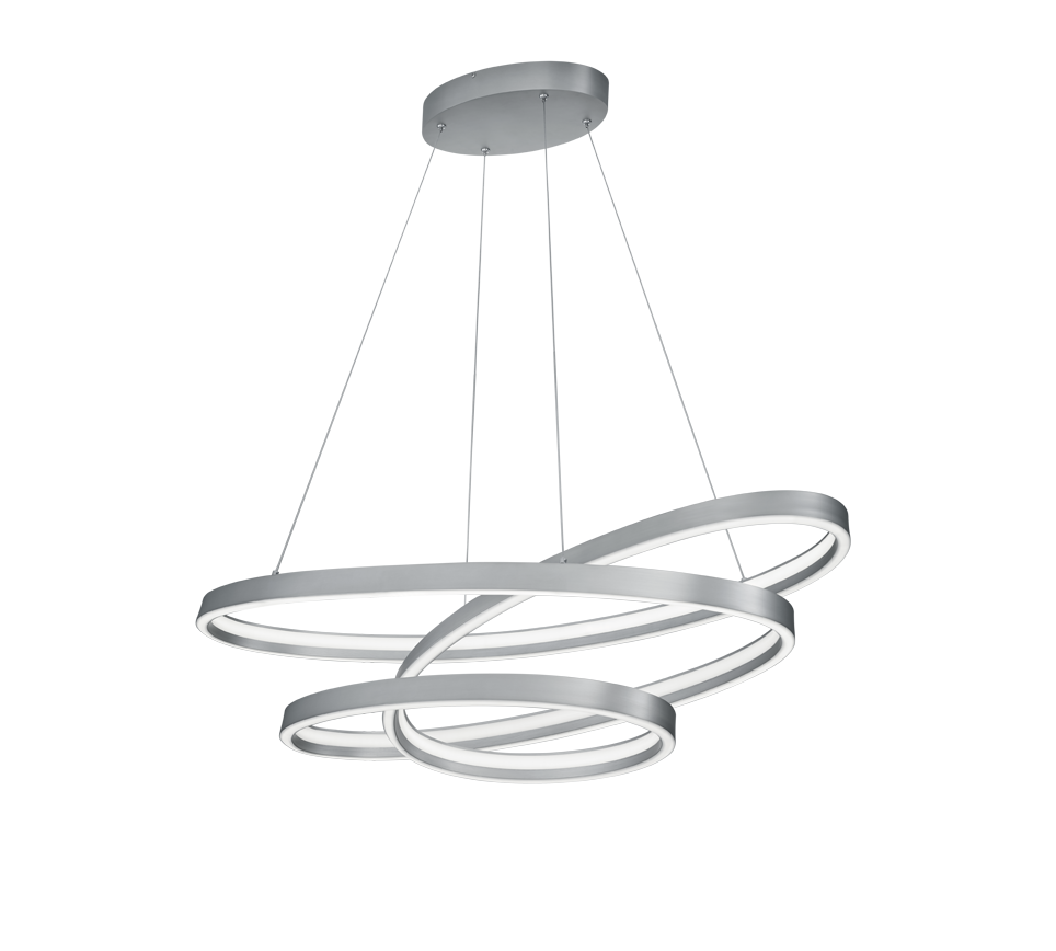 Ciola LED pendant brushed steel — 377210107