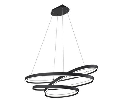 Ciola LED pendant matt black — 377210132