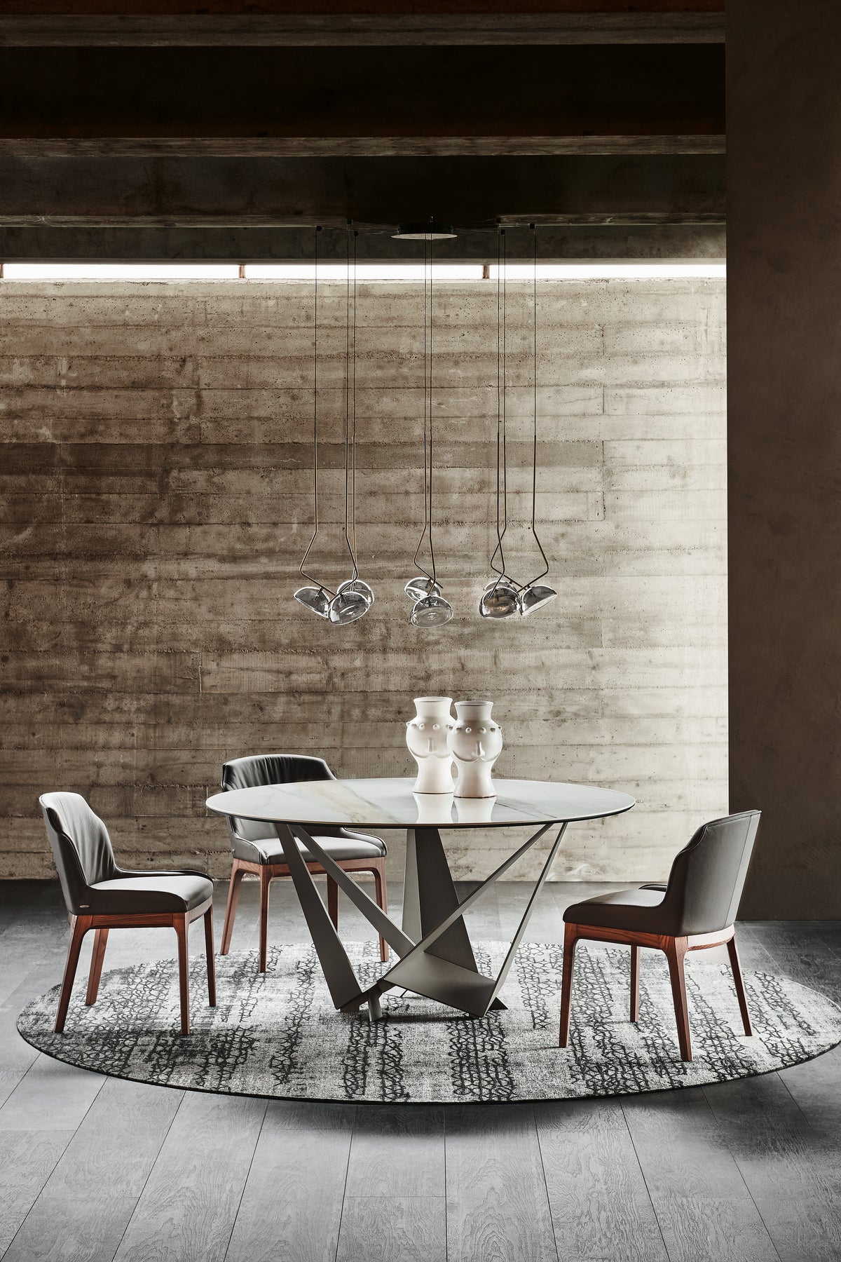 Cattelan Italia SKORPIO Keramik Round — round dining table in an interior; chairs sold separately