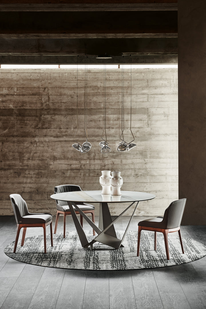 Cattelan Italia SKORPIO Keramik Round — round dining table in an interior; chairs sold separately
