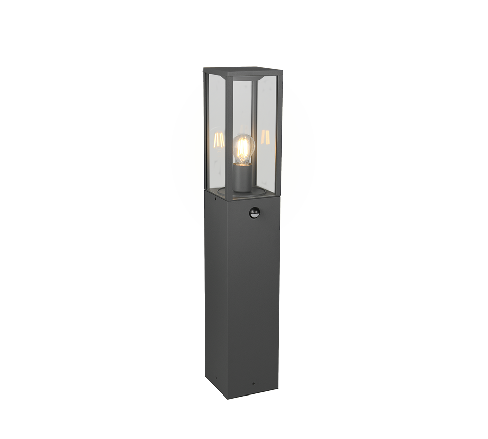 Garonne pole lamp E27 80 cm anthracite motion sensor — 401869142