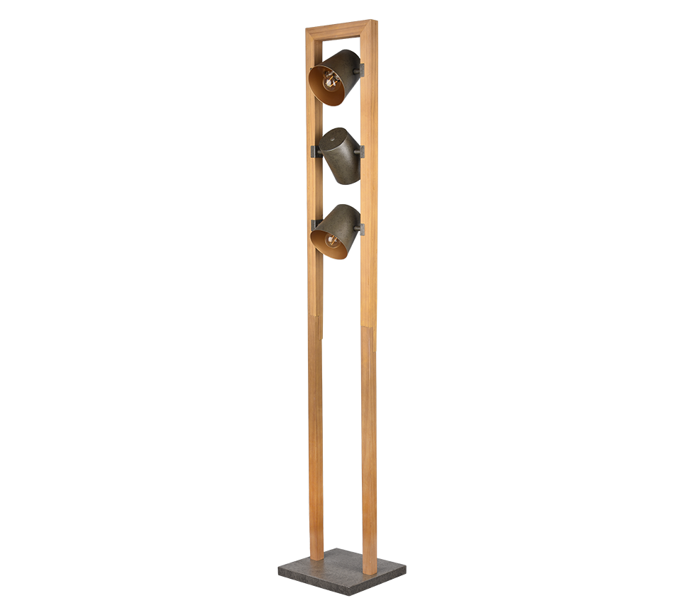 Bell floor lamp 3xE14 antique steel — 401900367