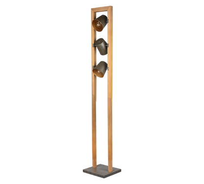 Bell floor lamp 3xE14 antique steel — 401900367