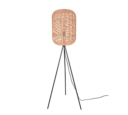 Runa floor lamp E27 matt black/sisal — 403000132