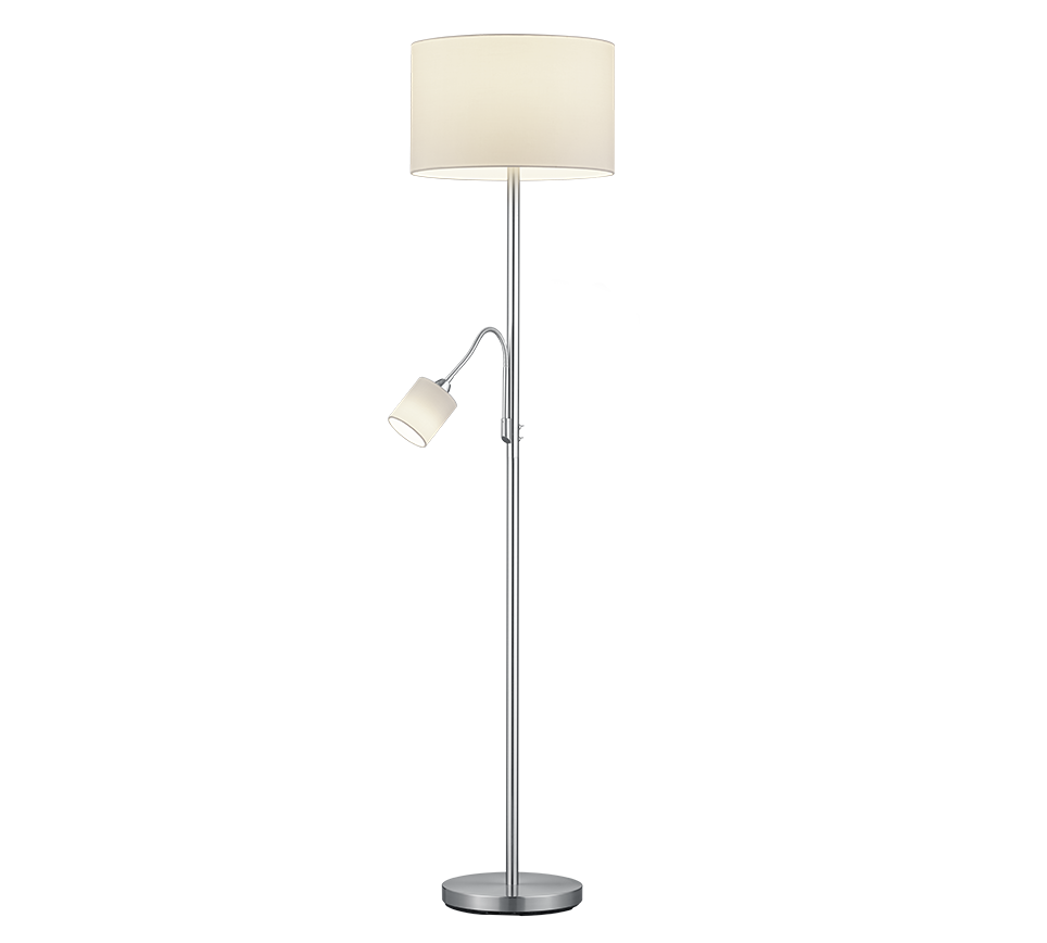 Hotel floor lamp E27+E14 white — 403900201