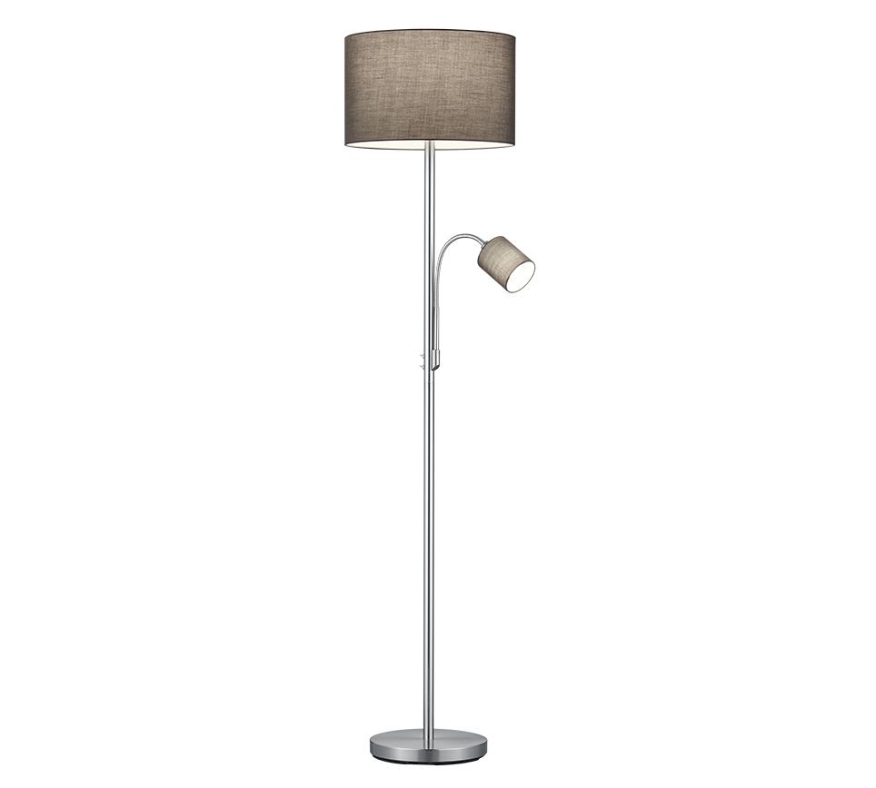 Hotel floor lamp E27+E14 grey — 403900211