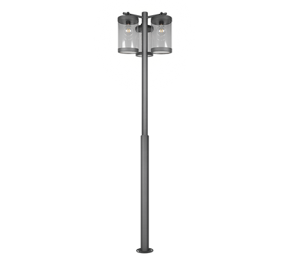 Sambesi pole lamp 240 cm 3xE27 anthracite dusk sensor — 404160342