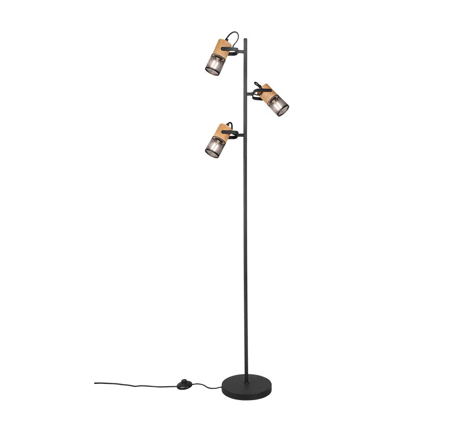 Tosh floor lamp E14 matt black — 404300332