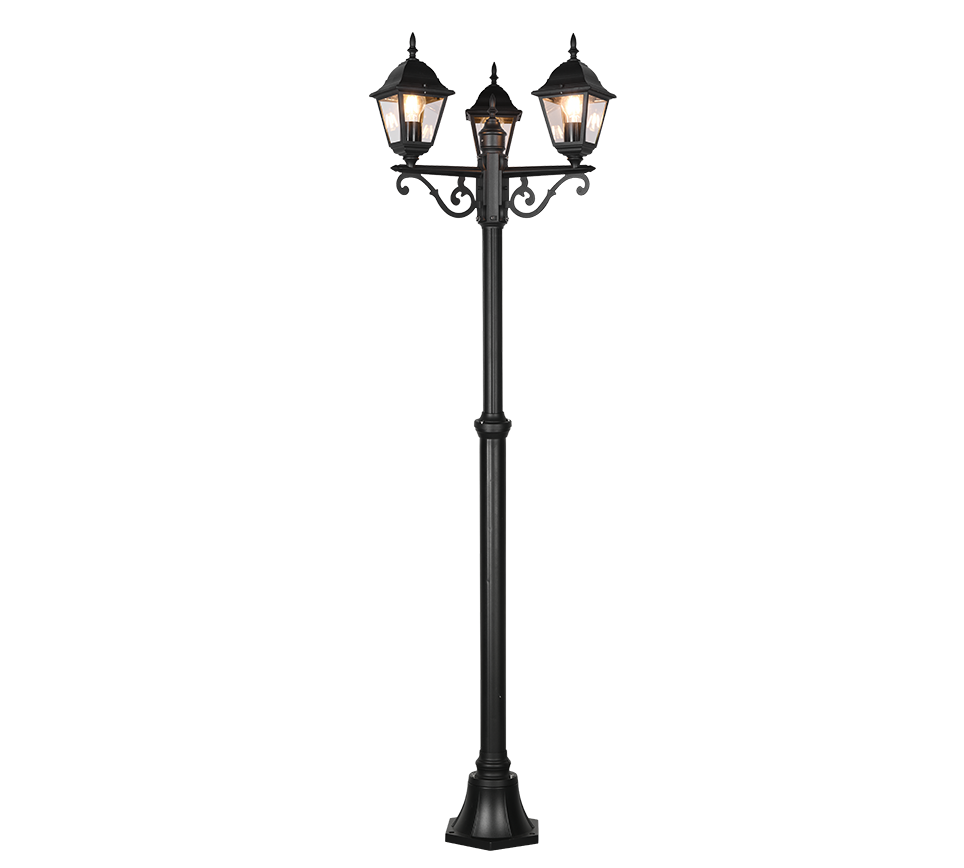 Livenza pole lamp 3-pc 200 cm E27 matt black — 405760332