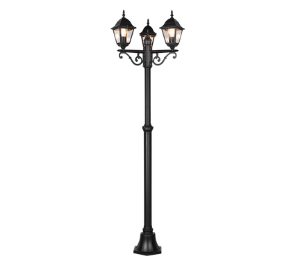 Livenza pole lamp 3-pc 200 cm E27 matt black — 405760332