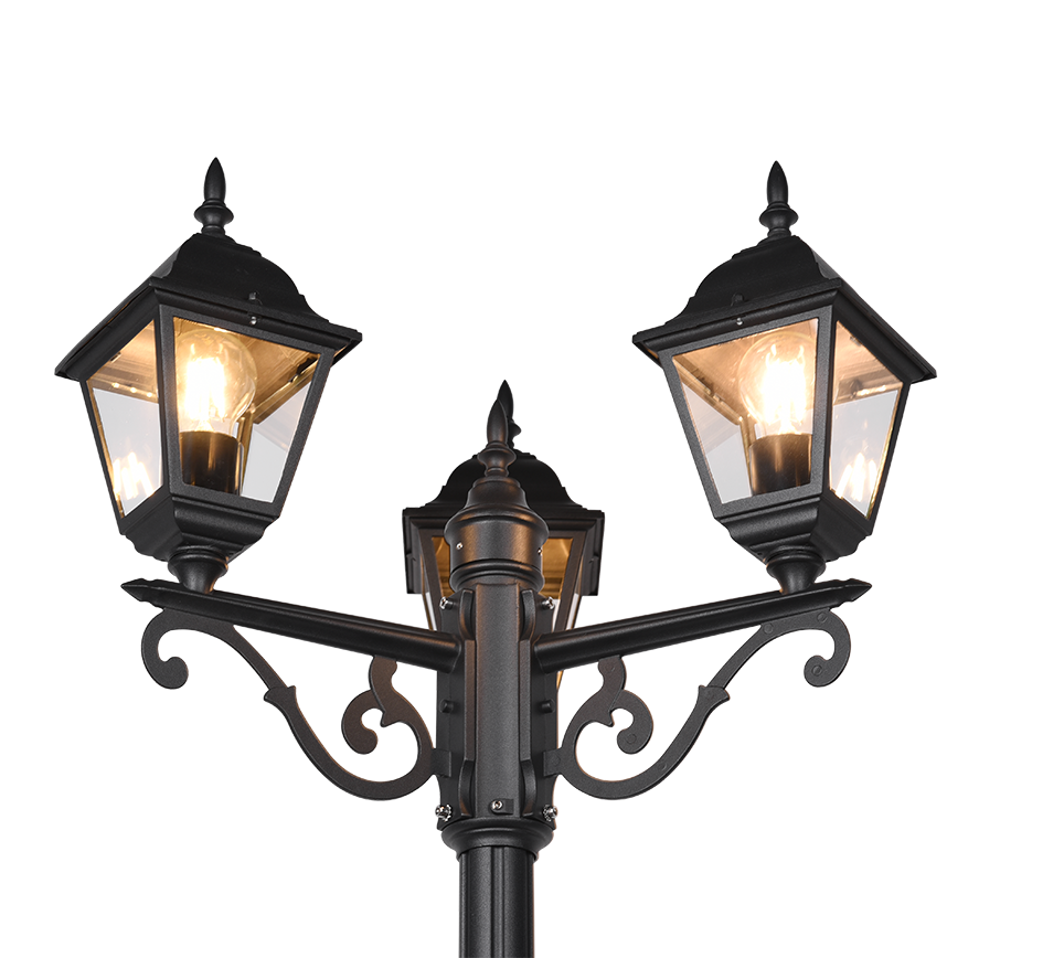 Livenza pole lamp 3-pc 200 cm E27 matt black — 405760332