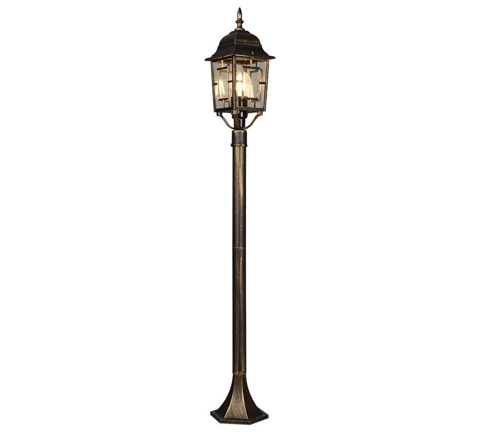 Volturno pole lamp 1-pc 100 cm E27 antique rust — 405960128