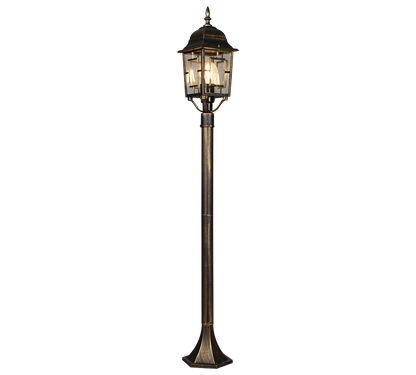Volturno pole lamp 1-pc 100 cm E27 antique rust — 405960128