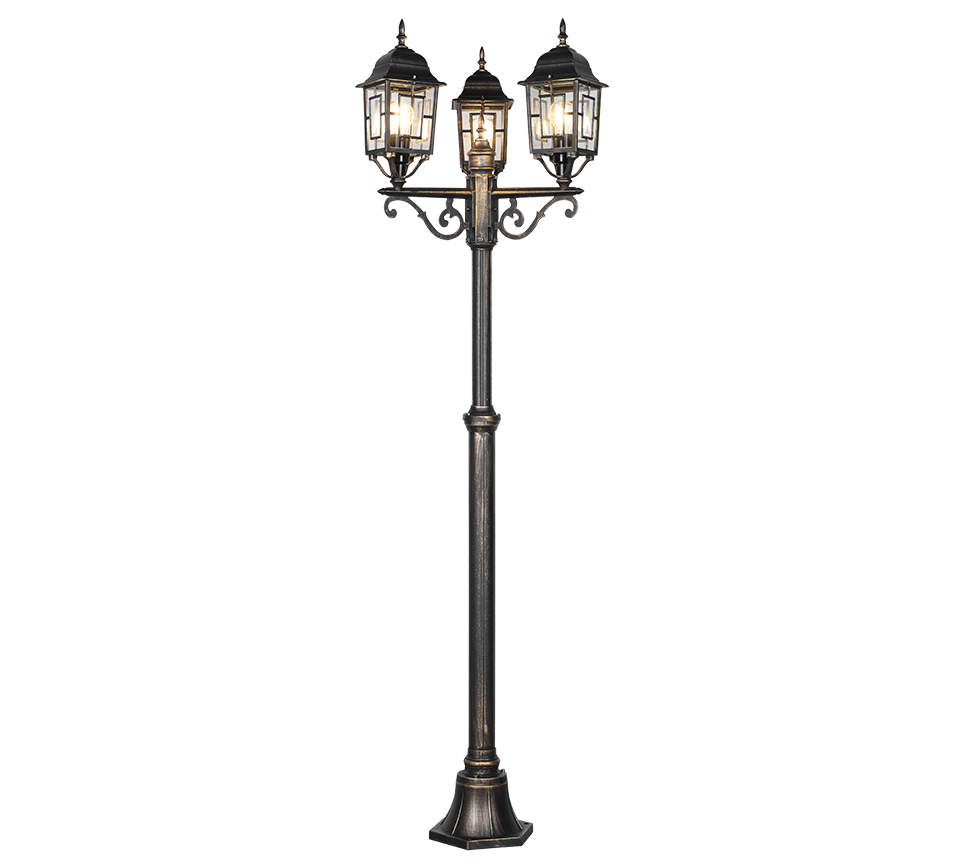 Volturno pole lamp 3-pc 200 cm E27 antique rust — 405960328