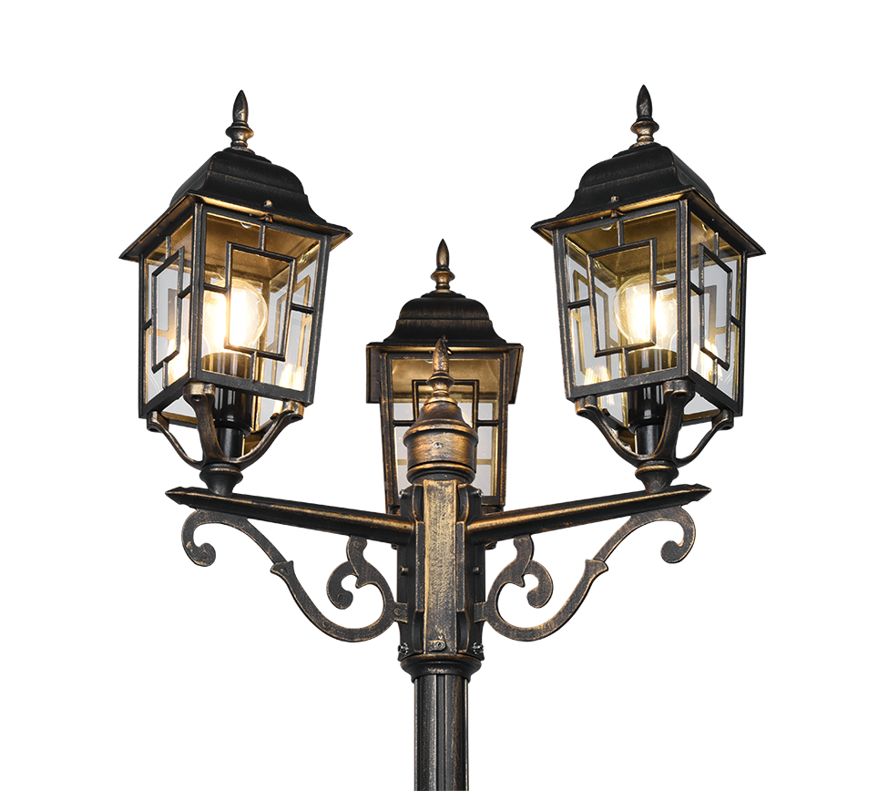Volturno pole lamp 3-pc 200 cm E27 antique rust — 405960328