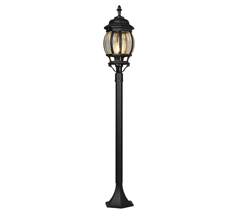 Elvo pole lamp 1-pc 100 cm E27 matt black — 406960132