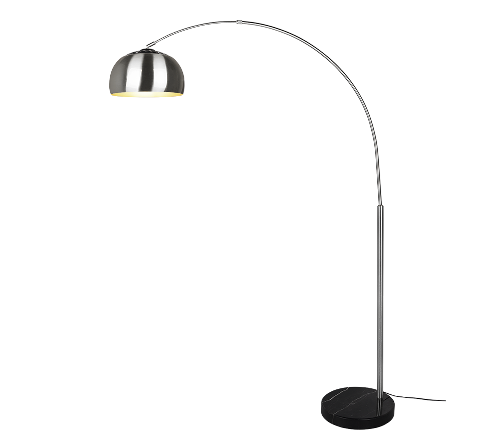 Argentina floor lamp E27 brushed steel — 411700107