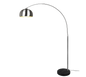Argentina floor lamp E27 brushed steel — 411700107