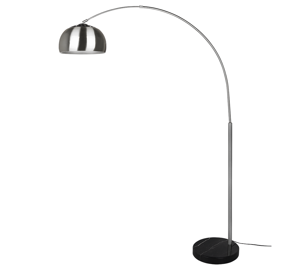 Argentina floor lamp E27 brushed steel — 411700107