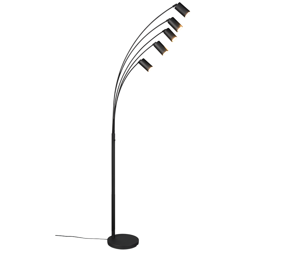 Marley floor lamp 5-pc GU10 matt black — 412400532