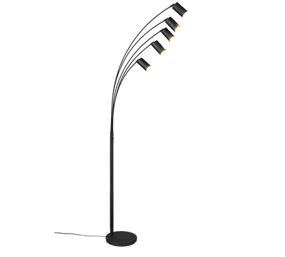 Marley floor lamp 5-pc GU10 matt black — 412400532