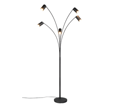 Marley floor lamp 5-pc GU10 matt black — 412400532