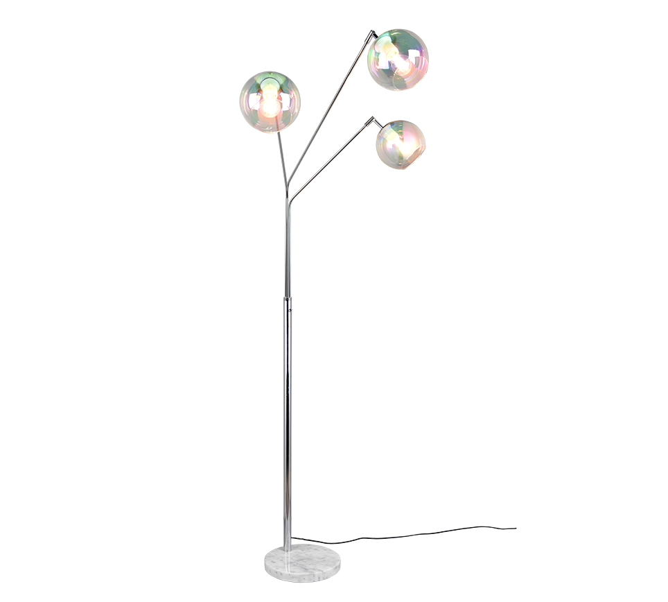 Paxton floor lamp 3xE27 chrome — 416900306