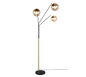 Paxton floor lamp 3xE27 matt black/gold — 416900380