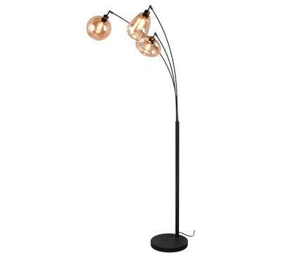 Lumina floor lamp 3-pc E14 matt black/amber — 417000313