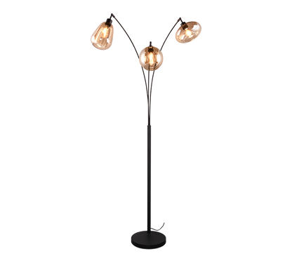 Lumina floor lamp 3-pc E14 matt black/amber — 417000313