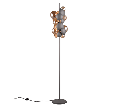 Bubble floor lamp 7xG9 anthracite — 417400742