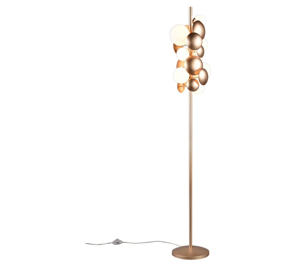 Bubble floor lamp 7xG9 matt brass — 417400779