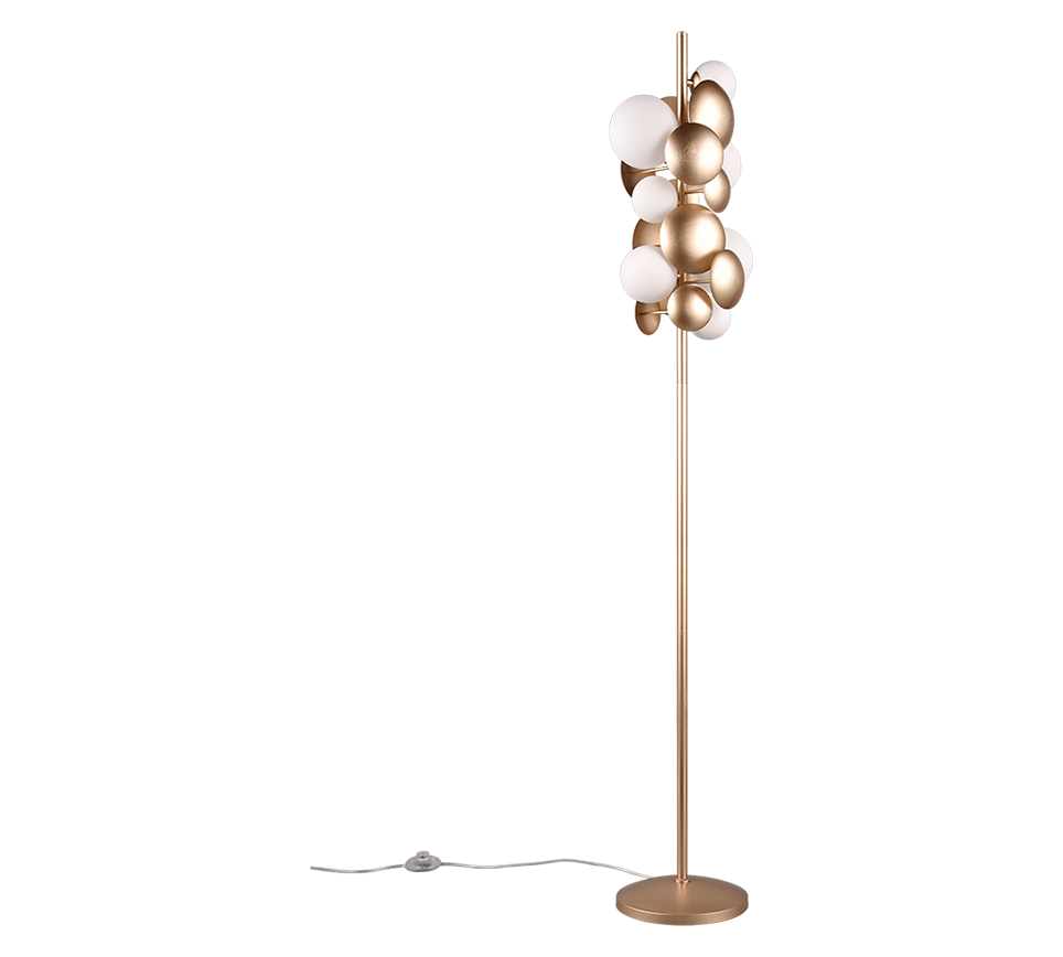 Bubble floor lamp 7xG9 matt brass — 417400779