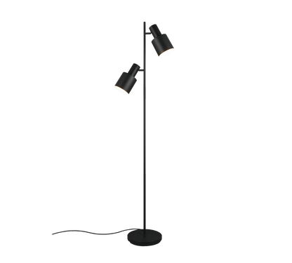 Agudo floor lamp 2xE27 matt black — 419400232