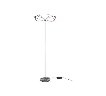 Charivari LED floor lamp brushed steel — 421210107