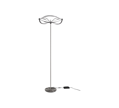 Charivari LED floor lamp brushed steel — 421210107
