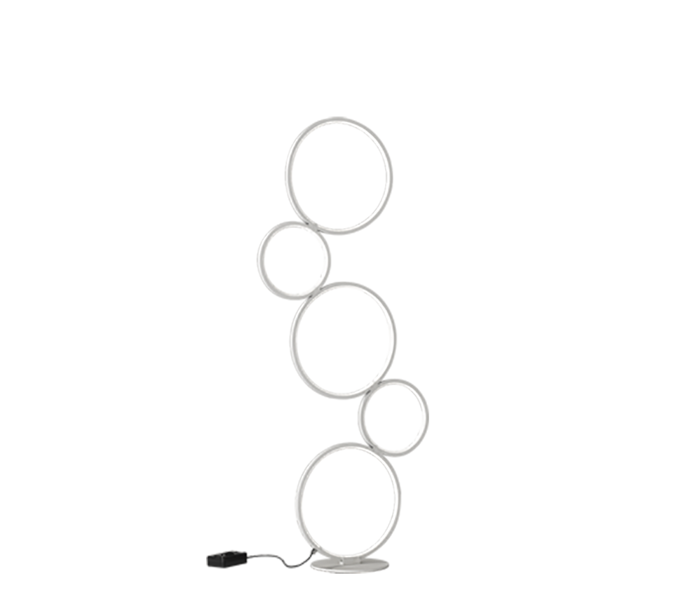 Rondo LED floor lamp matt white — 422610531
