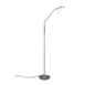 Monza LED floor lamp brushed steel — 423310107