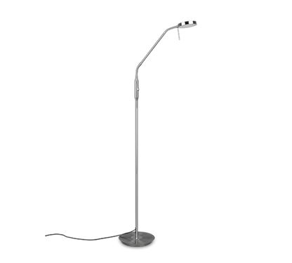 Monza LED floor lamp brushed steel — 423310107