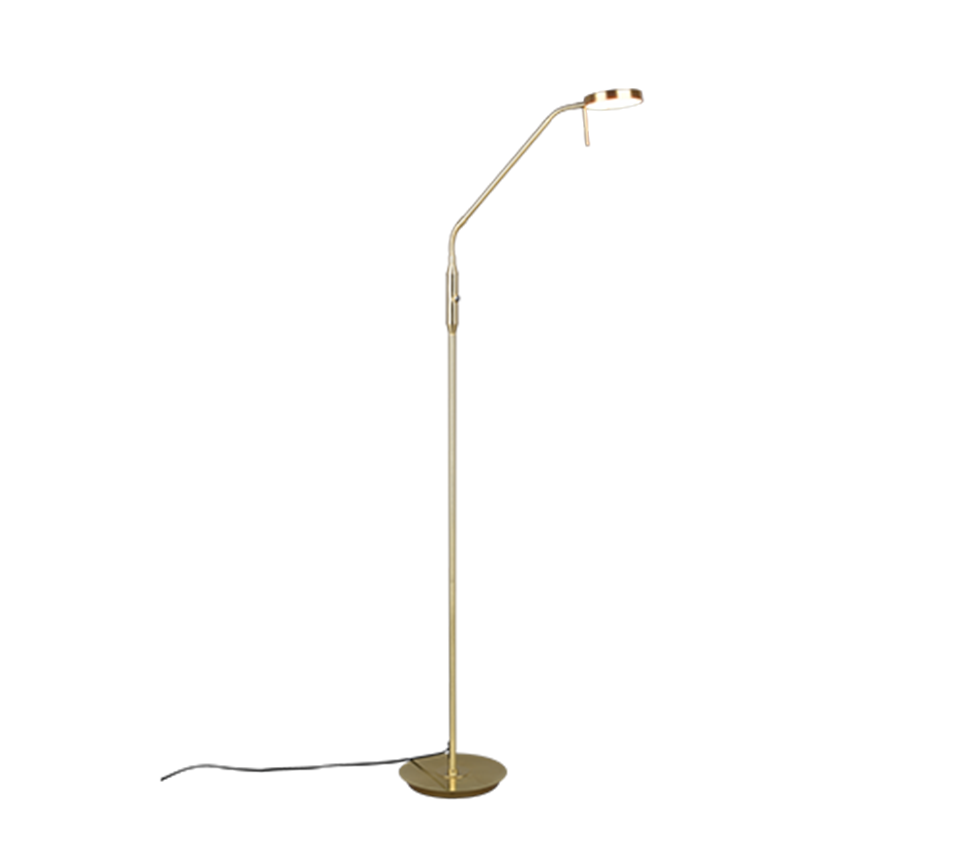 Monza LED floor lamp matt brass — 423310108