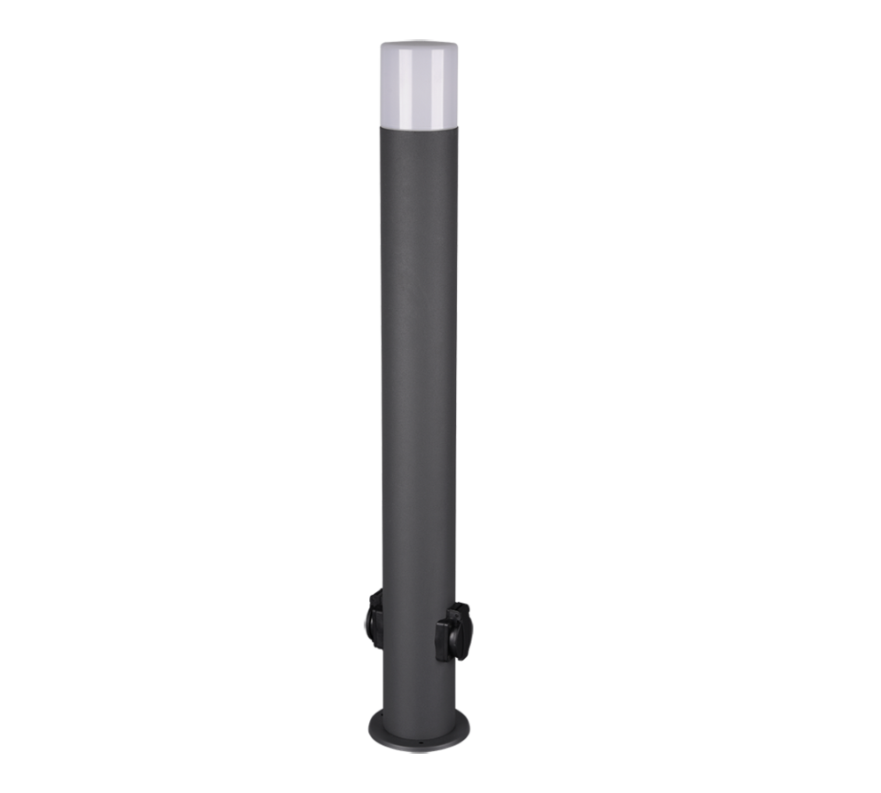 Hoosic pole 80 cm E27 anthracite with socket — 424067142