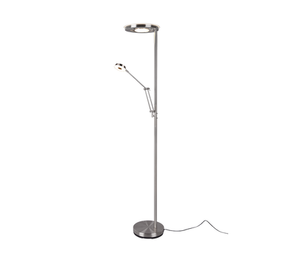 Barrie LED floor lamp brushed steel — 424210307