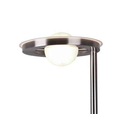 Barrie LED floor lamp brushed steel — 424210307