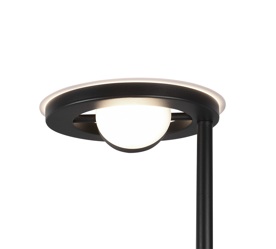 Barrie LED floor lamp matt black — 424210332
